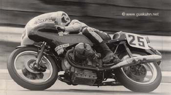 John Cowie on the Gus Kuhn BMW.
