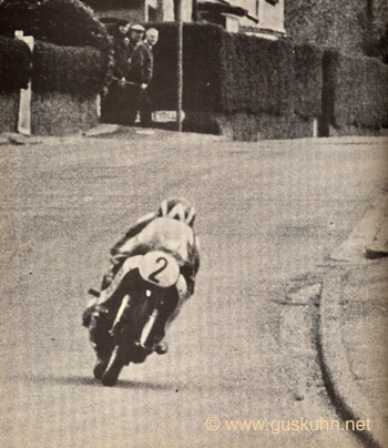Peter Williams on the Gus Kuhn Commando in the Isle of Man