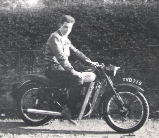 Jim on his Bantam