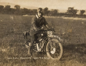 Gus Kuhn 'Velocette' 1926 T.T. races