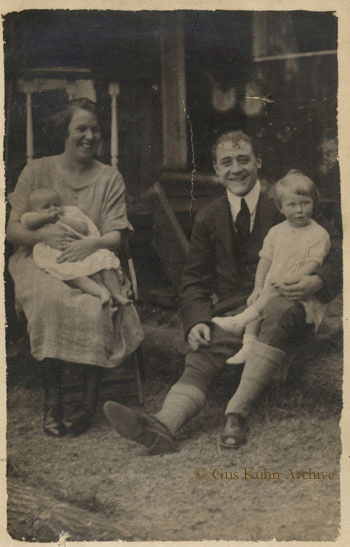 Gus & Eva and their first two daughters, Doreen & Marian.